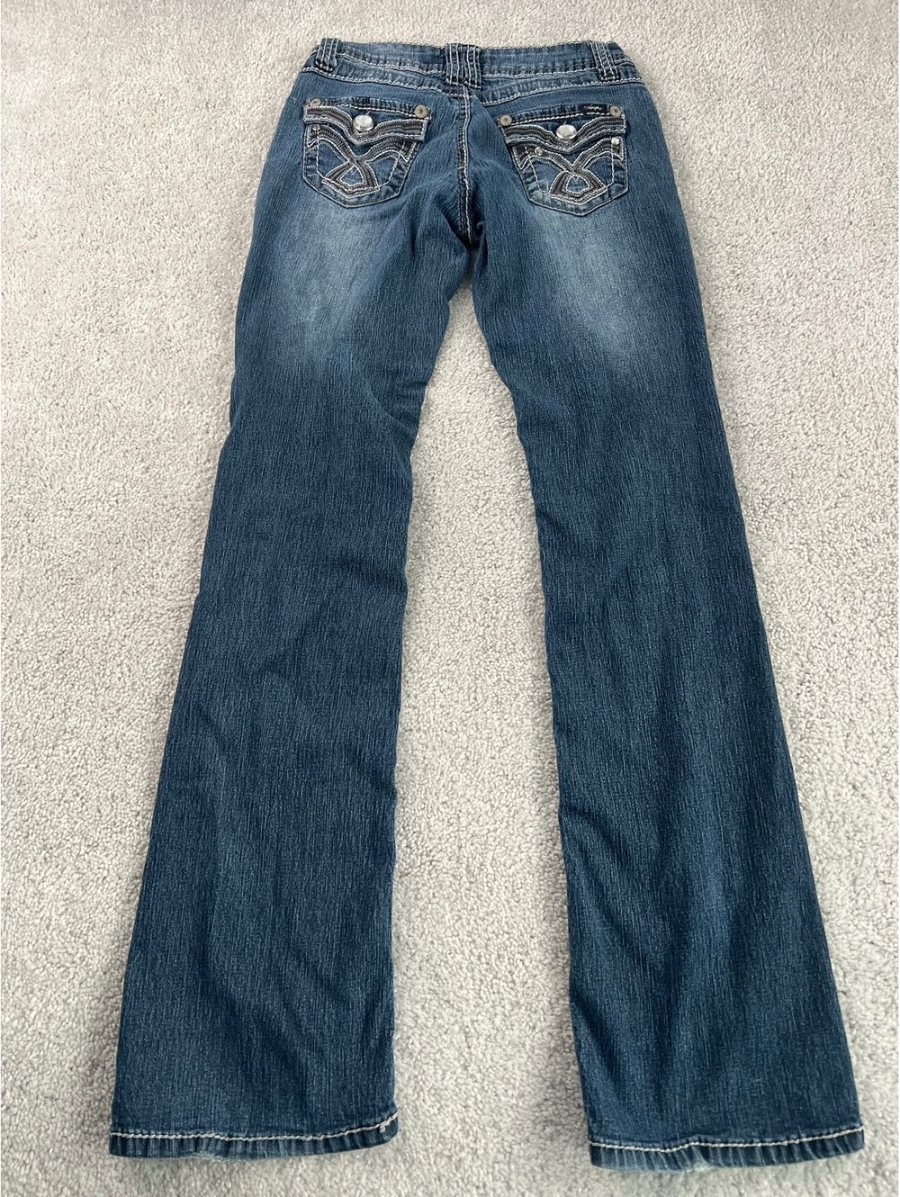 Angels Women's Boot Cut Jeans Size 1 Medium Blue Denim - Picture 4 of 5